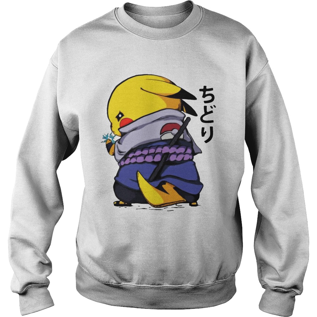 Pikachu Sasuke Naruto Chidori Shirt