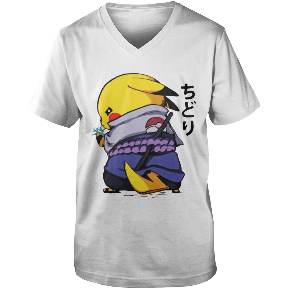 Pikachu Sasuke Naruto Chidori Shirt