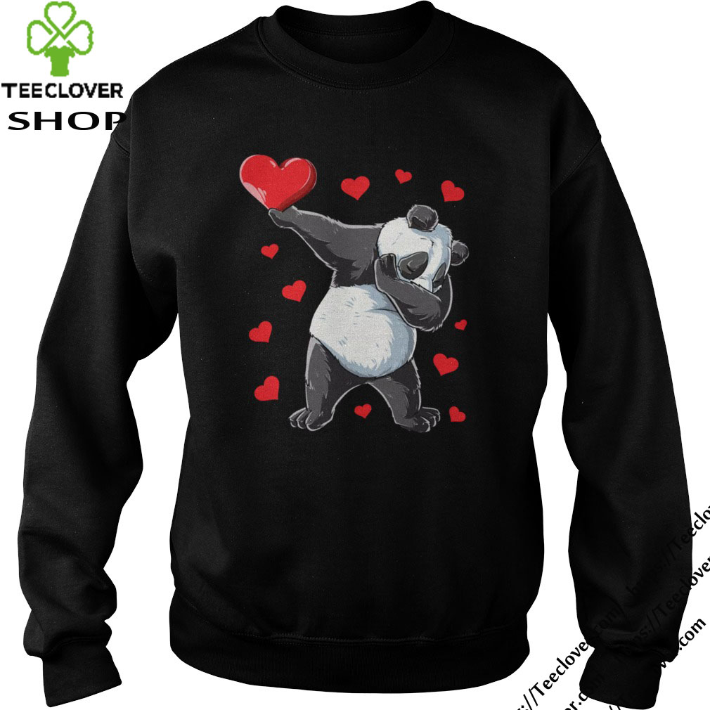 Dabbing Panda Heart Valentines Day Bear
