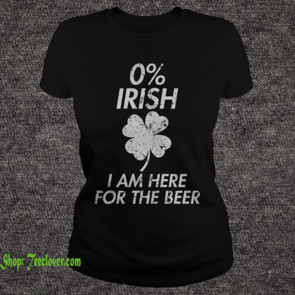 0% Irish I am here for the beer