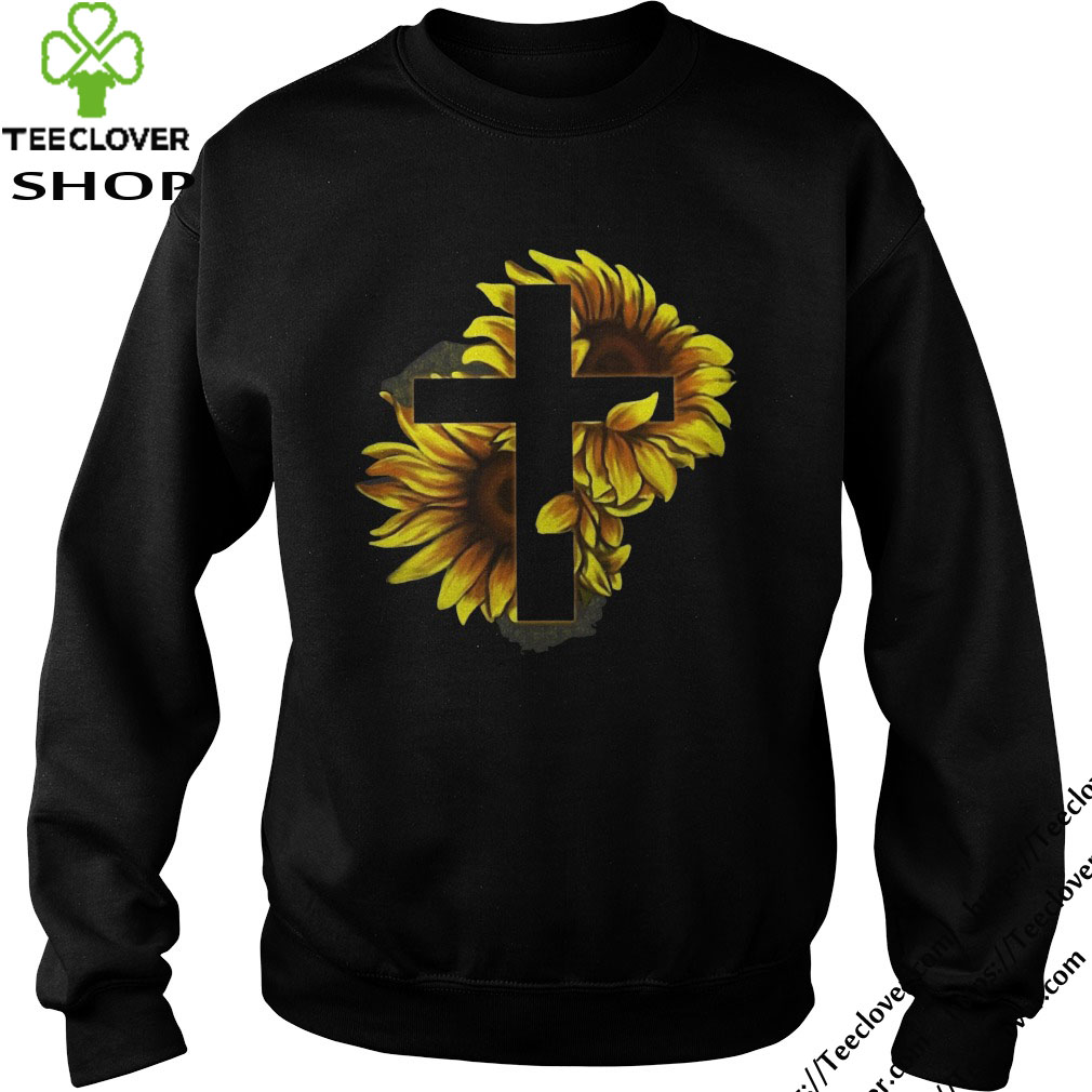 Sunflower Christian Cross