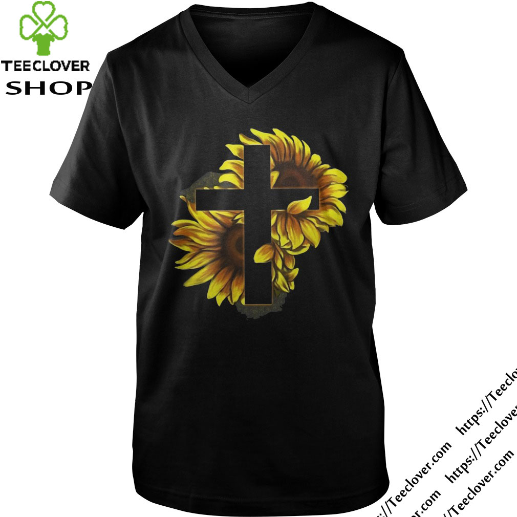 Sunflower Christian Cross