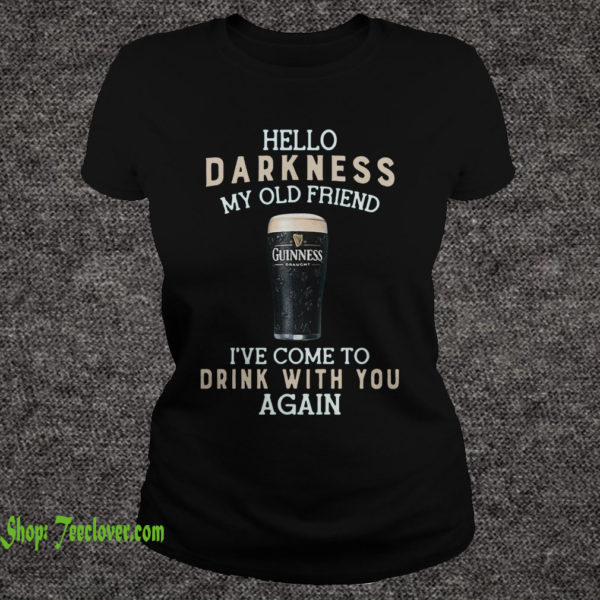 Guinness Draught hello darkness my old friend I've come to drink with