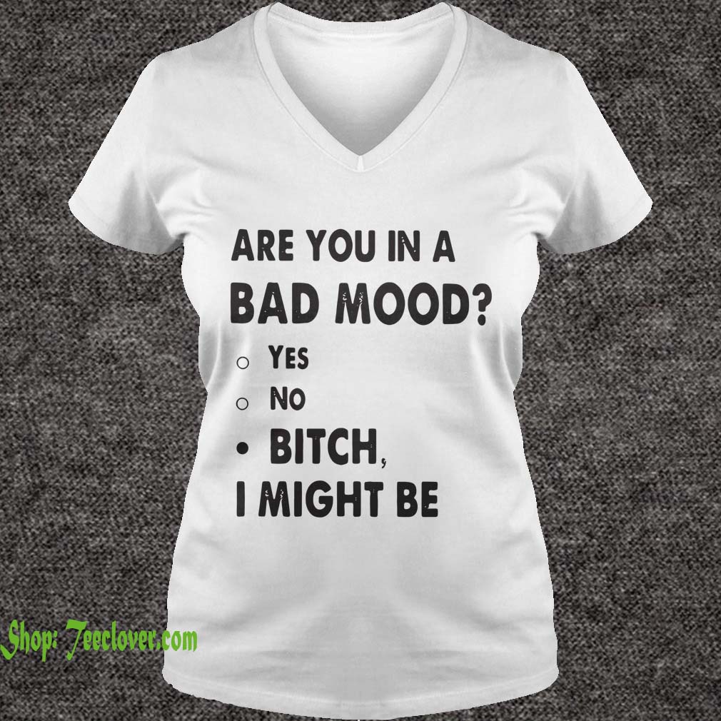 Are you in a bad mood yes no bitch I might be