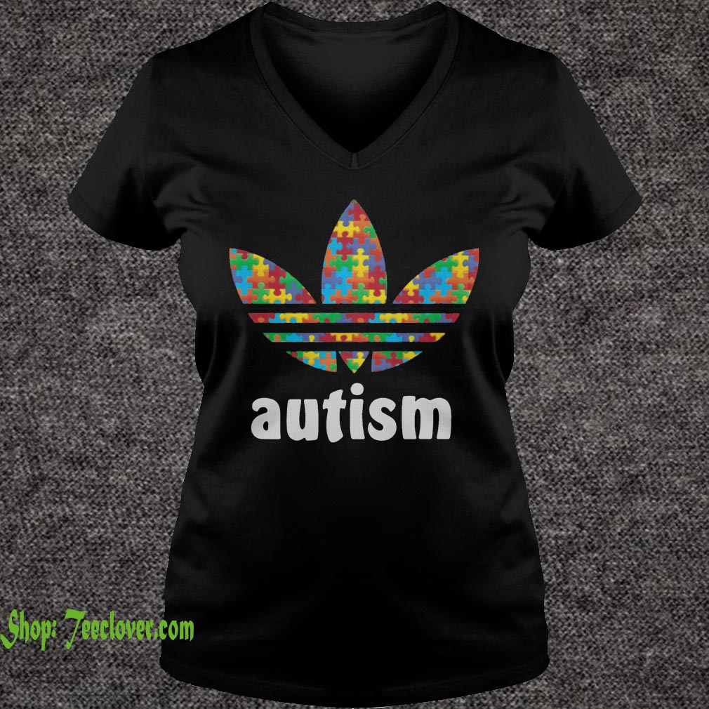 Autism Awareness T-Shirt With Adidas Style