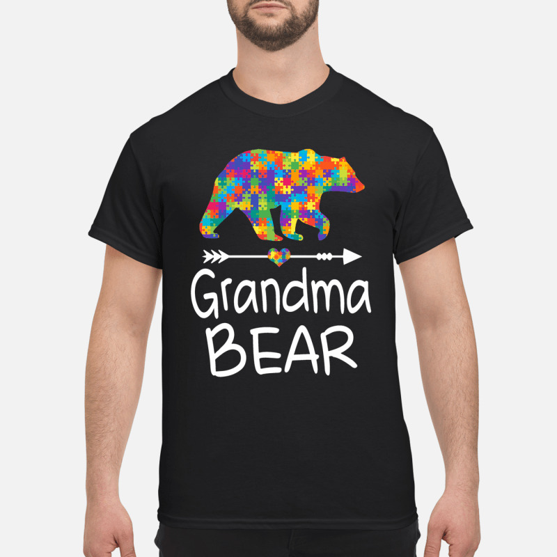 Grandma Bear Autism Awareness T Shirt Autism Gift T Shirt 2