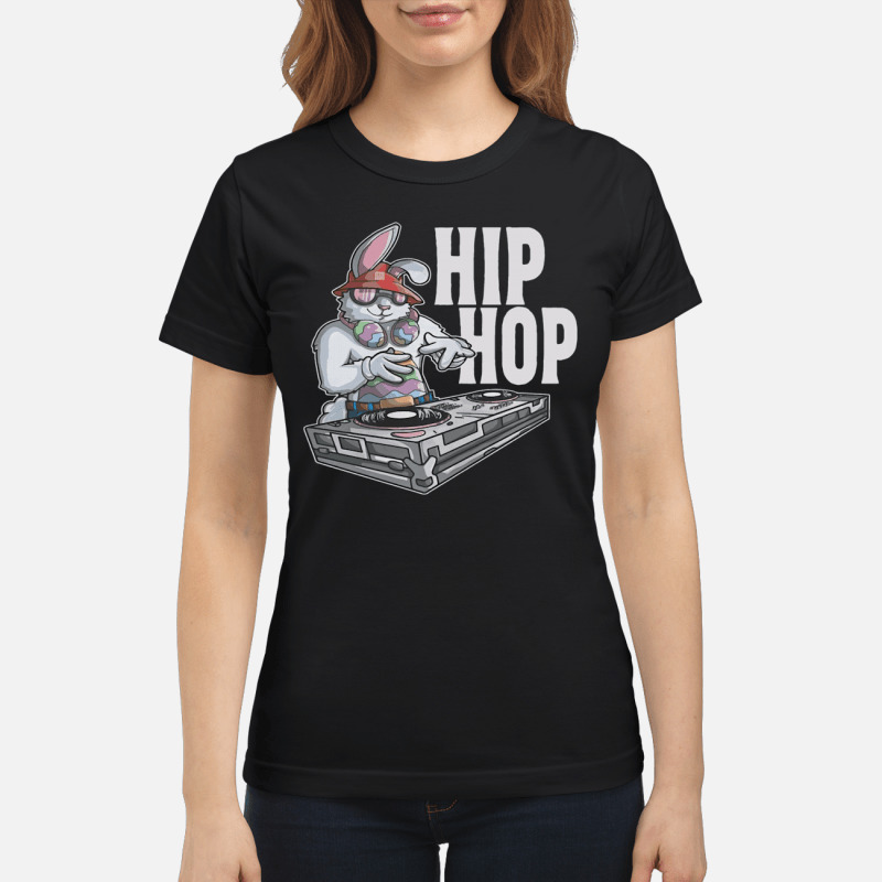HIP HOP Bunny Easter Rabbit DJ Turntable Shirt 1
