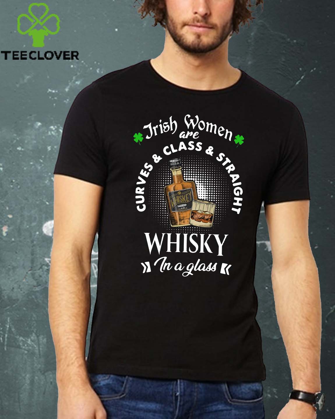 Irish Women are curves class straight whiskey in a glass