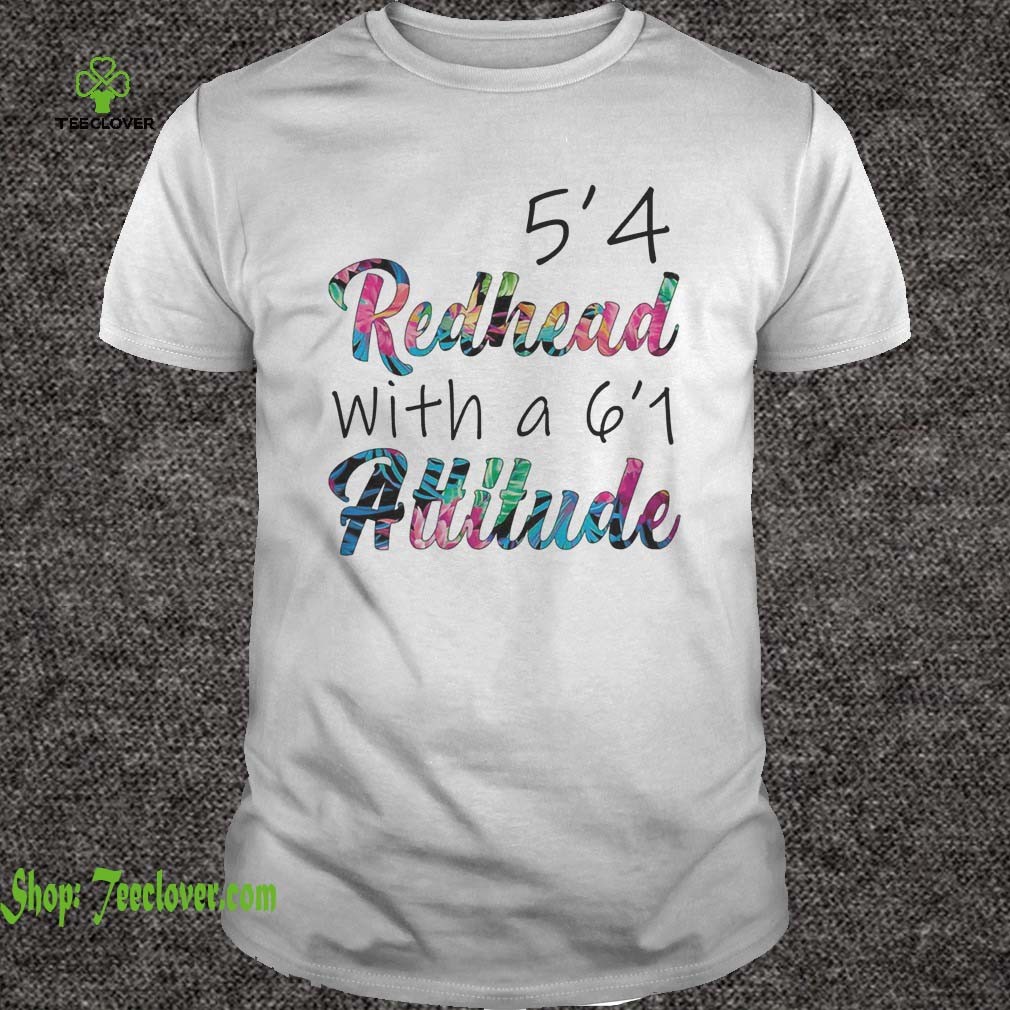 54 Redhead With A 61 Attitude Floral Version shirts 2