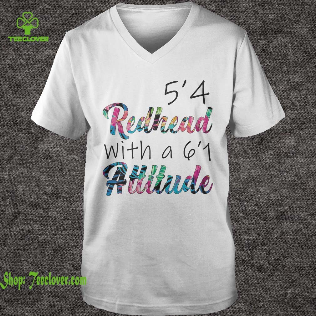 54 Redhead With A 61 Attitude Floral Version shirts 4