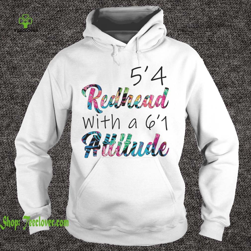 54 Redhead With A 61 Attitude Floral Version shirts 5
