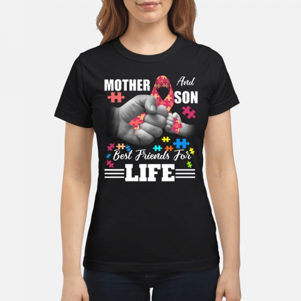 Autism Mother And Son Best Friend For Life T Shirt