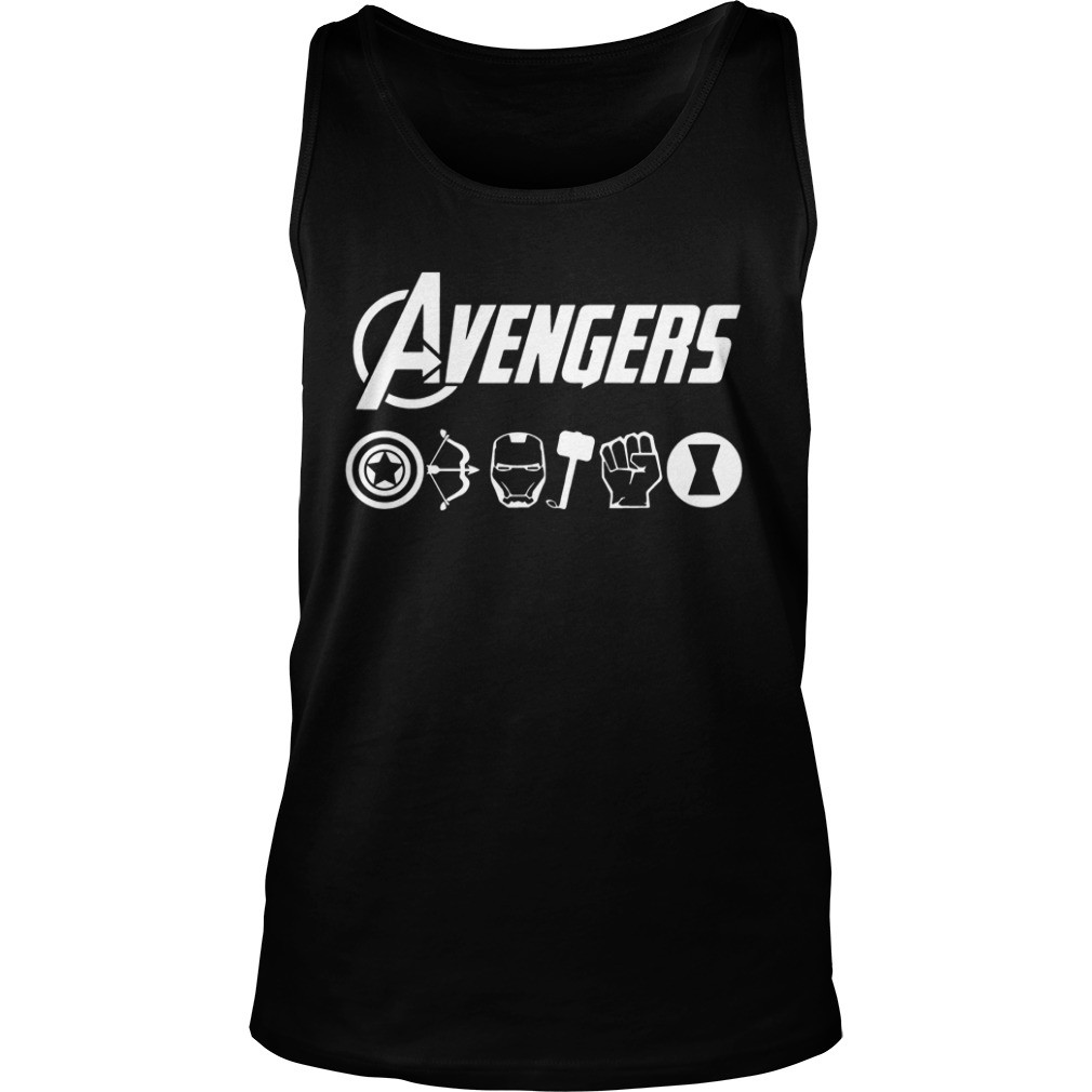 Avengers Captain America Hawkeye Iron Man Thor Hulk Black Widow Shirt 10