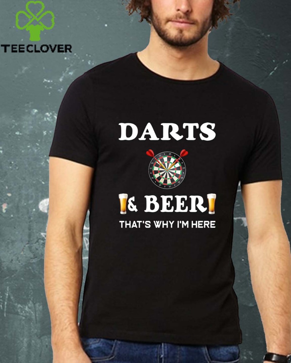 Darts Beer Funny T Shirt for Dart Player Shirt T Shirt