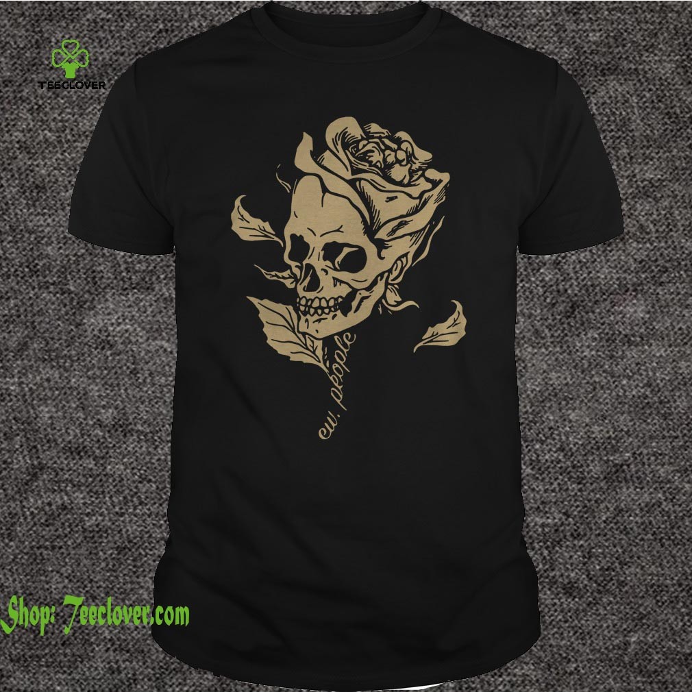 Ew People Flower Skull T Shirt 5