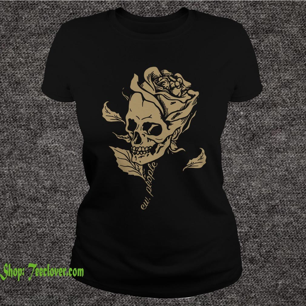 Ew People Flower Skull T Shirt 6