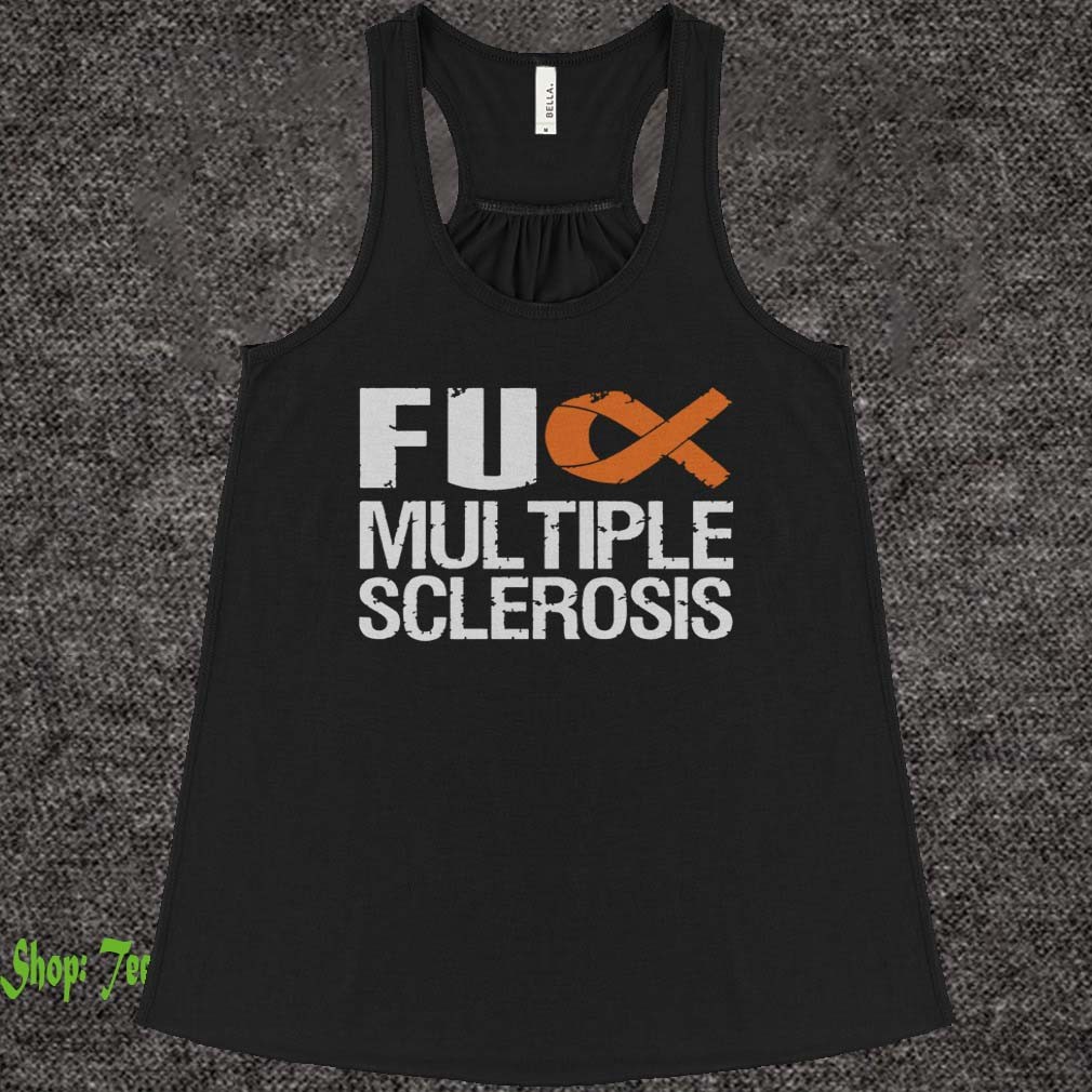 Fck Multiple Sclerosis MS Support Ribbon T