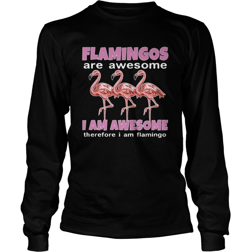 Flamingos Are Awesome I Am Awesome Therefore I Am Flamingo shirt 7