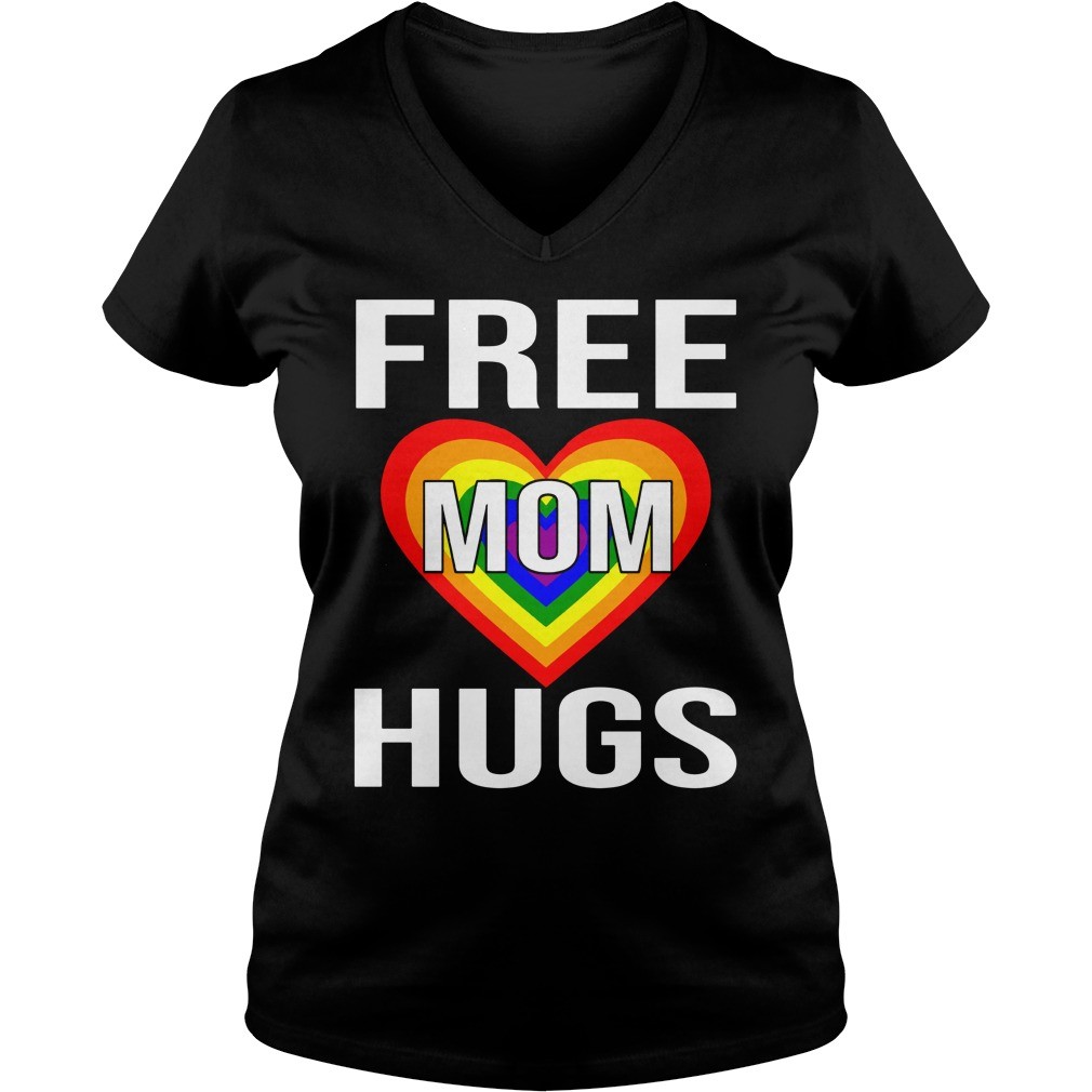 Free Mom Hugs T Shirt LGBT Stepmother Mother Mama Mom T Shirt 6