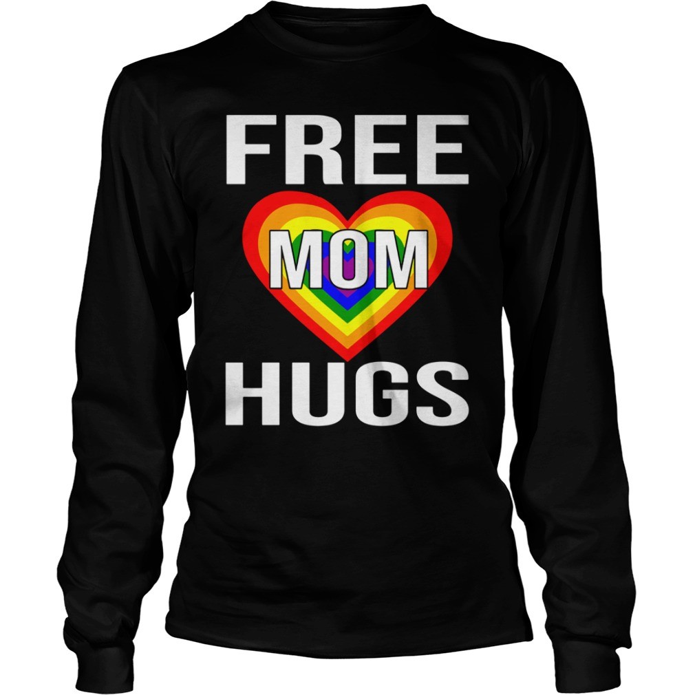 Free Mom Hugs T Shirt LGBT Stepmother Mother Mama Mom T Shirt 7