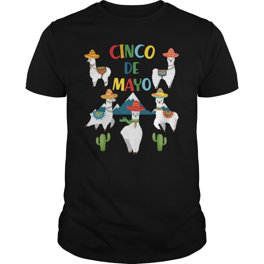 Funny Cinco De Mayo Llama Men Women T