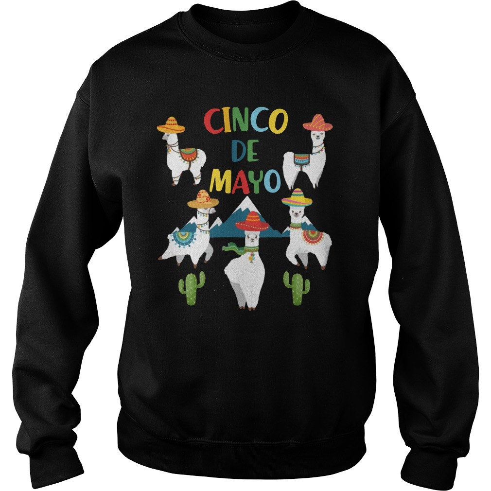 Funny Cinco De Mayo Llama Men Women T