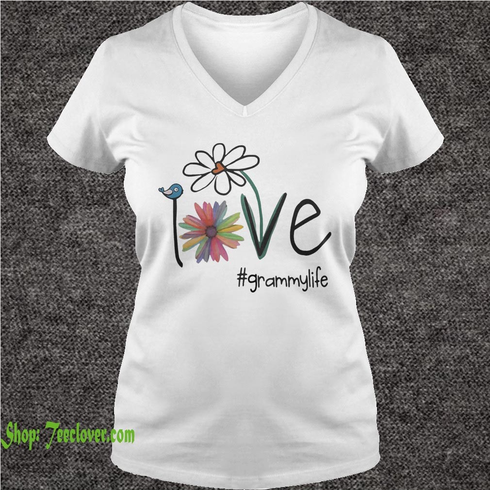 Grammylife bird flower love shirt 2