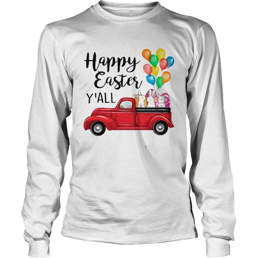 Happy Easter Y'all Bunny In Truck Easter Men Women T