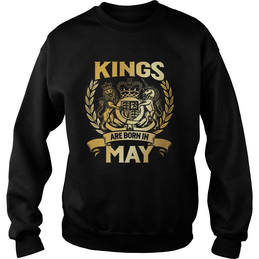 Kings Are Born In May Birthday Men T-