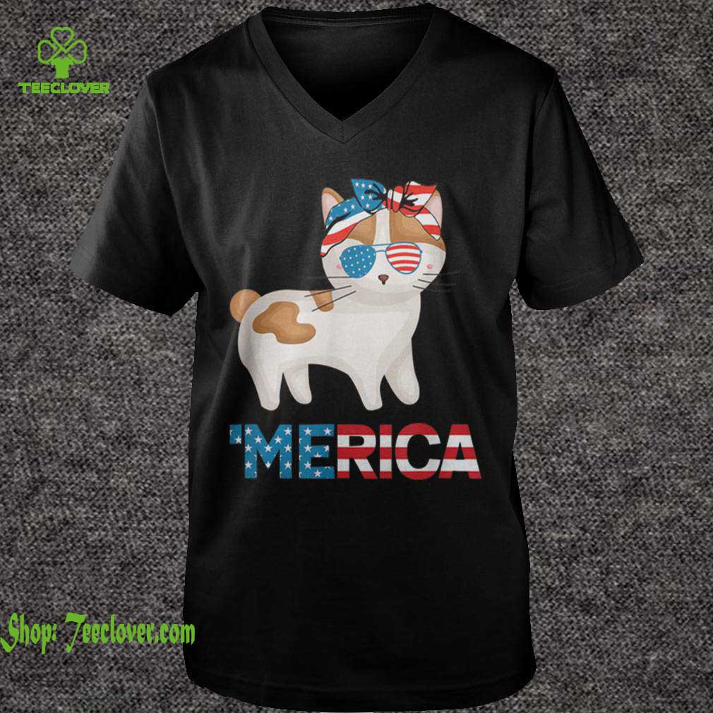 American Flag Japanese Bobtail Cat 4th Of July Cat