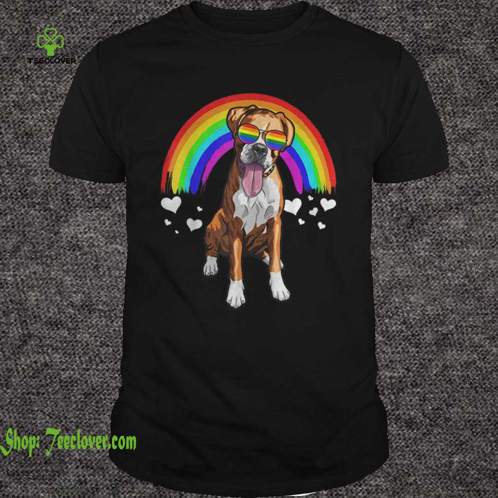 Boxer Dog Rainbow Sunglasses Gay Pride Lgbt Gifts