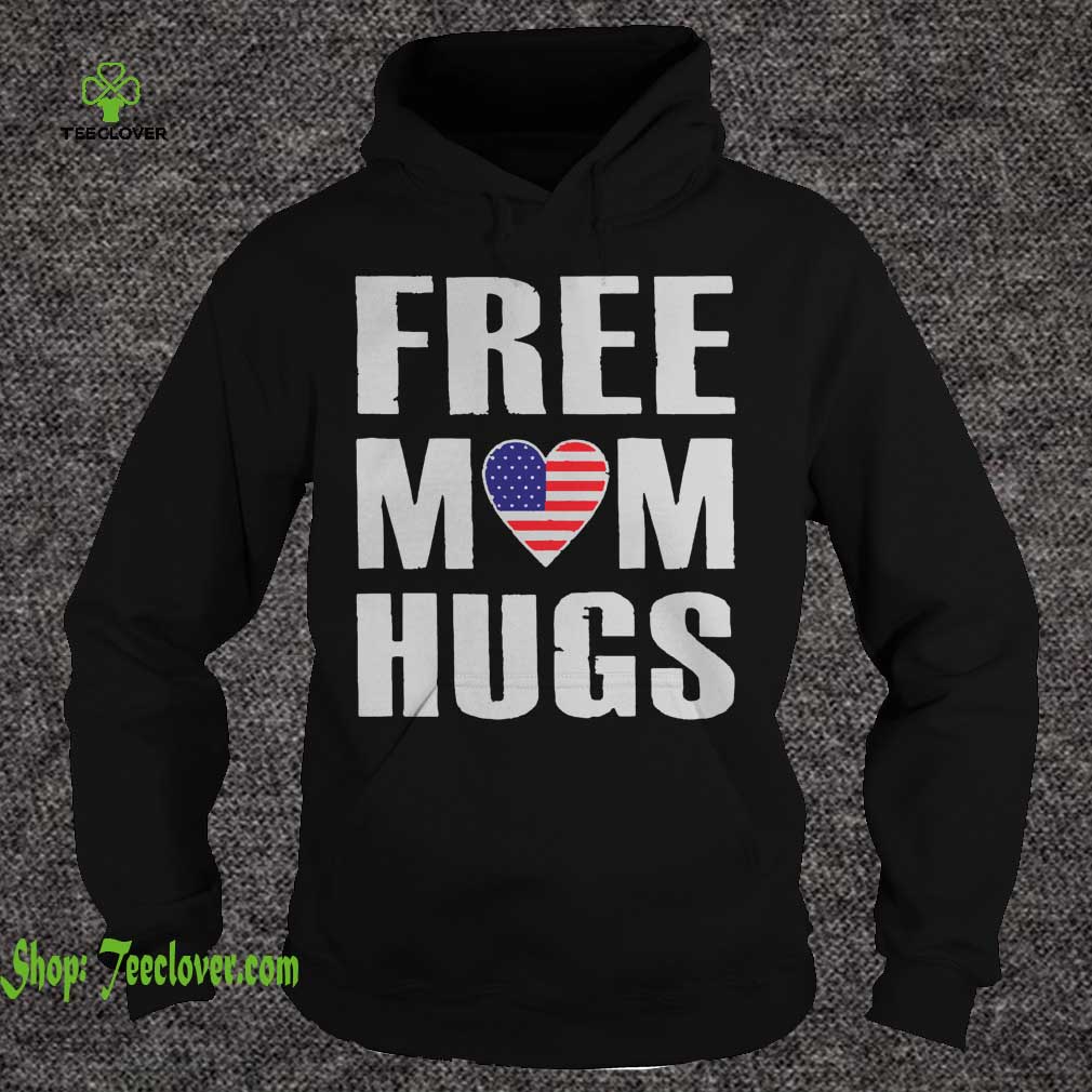 Free mom hugs heart American flag