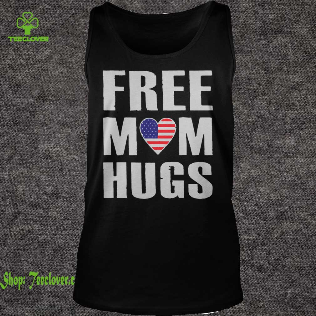 Free mom hugs heart American flag