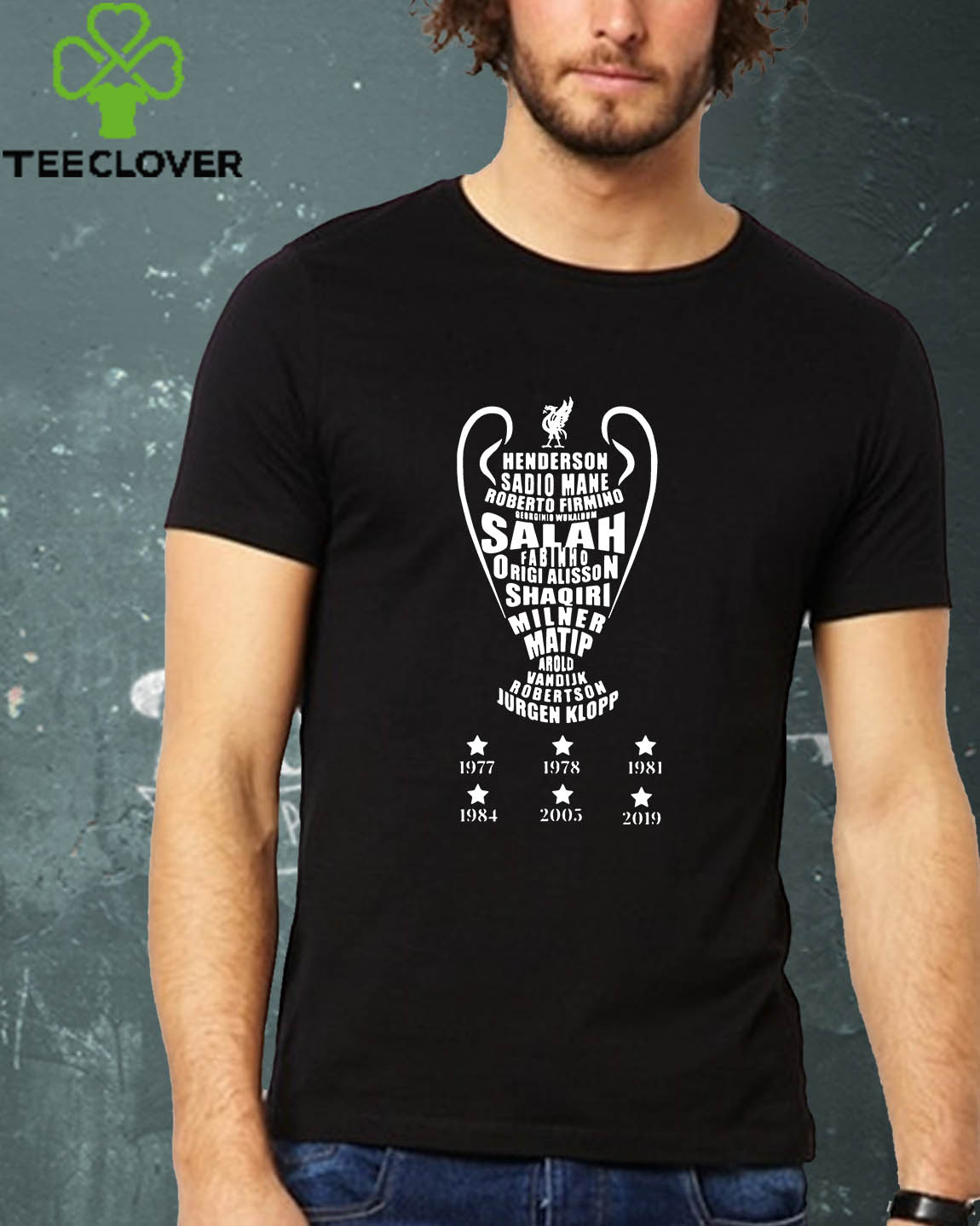 Full Team Name Liverpool 6x C1 Cup Champion T-