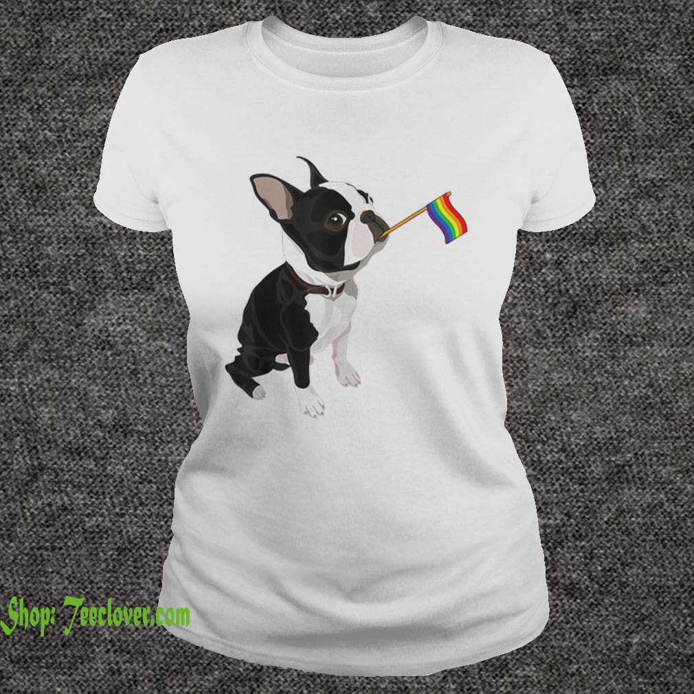 Gay Pride Flag Boston Terrier LGBT Pride Gifts