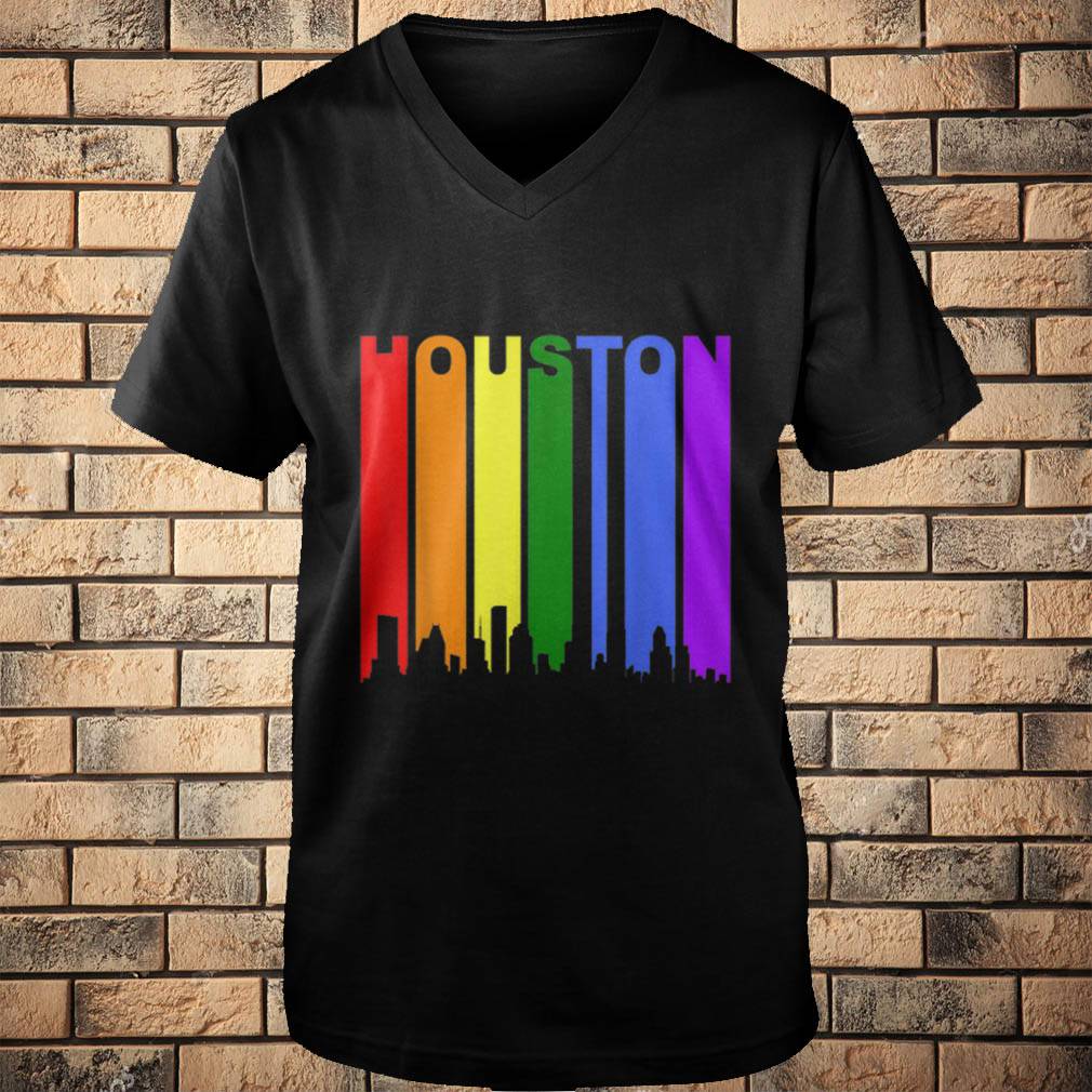 Houston Texas Lgbtq Gay Pride Rainbow Skyline