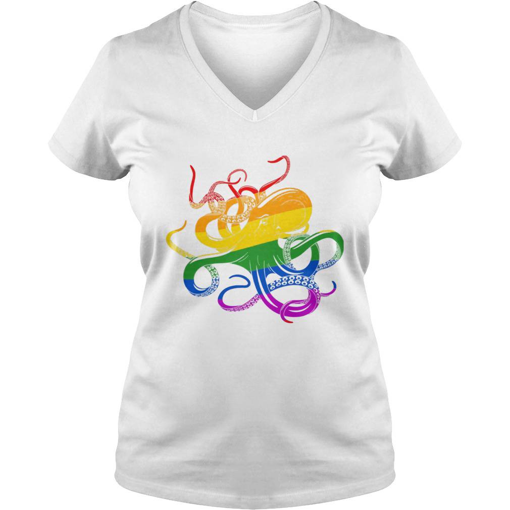 Rainbow Octopus LGBT Pride Month T-