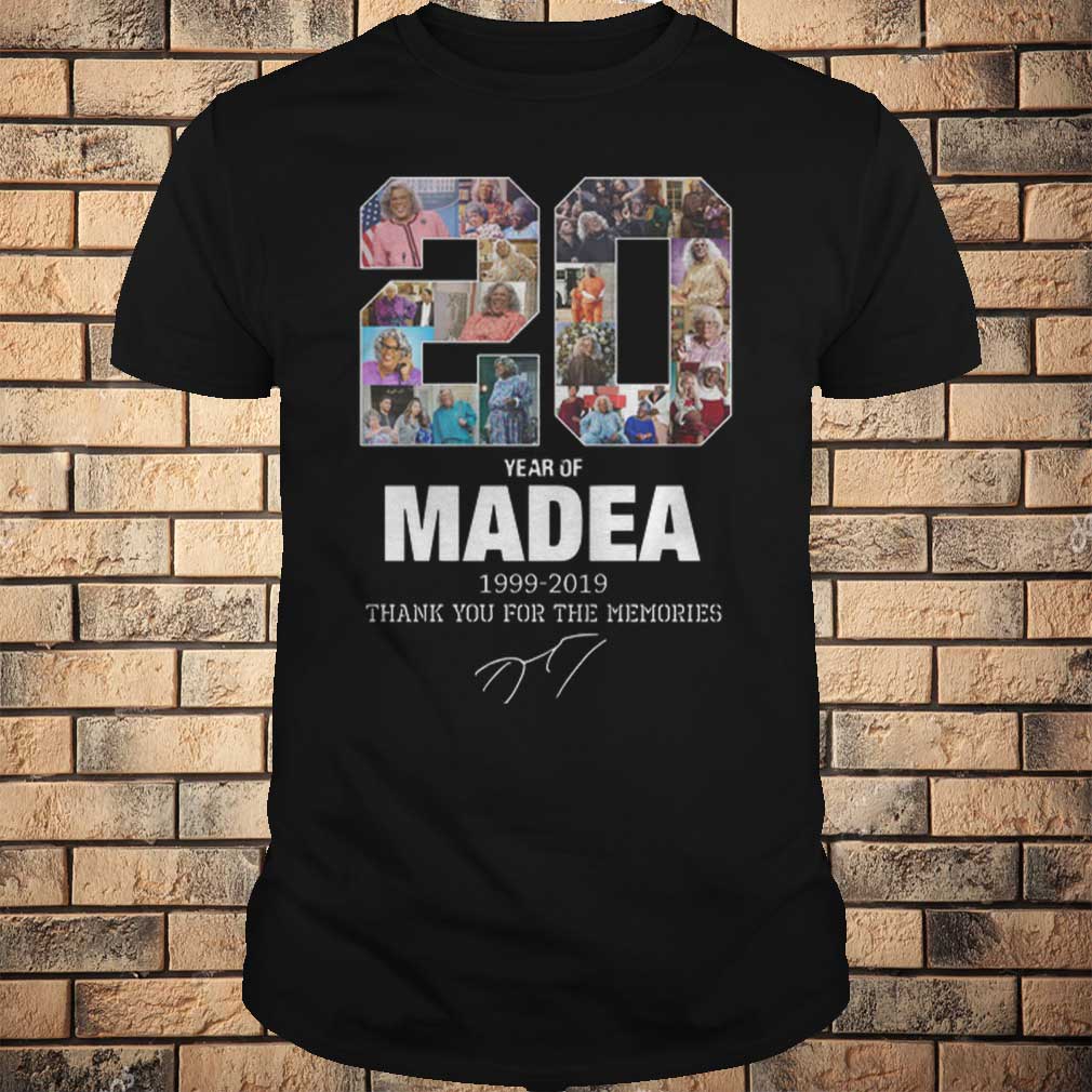 20 year of Madea 1999-2019 thank you for the memories signatures