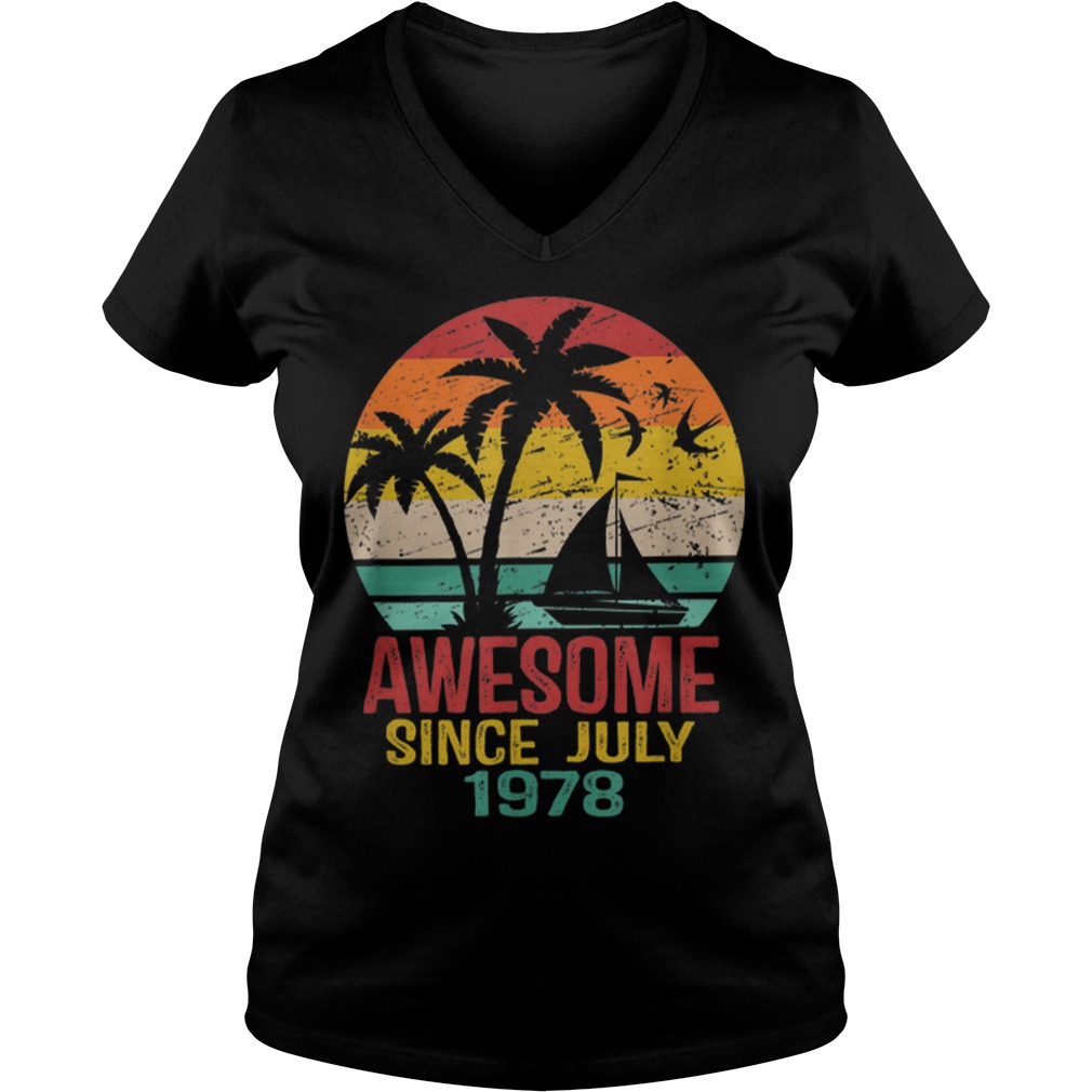 Awesome Since July 1978 41St Birthday Summer Beach hoodie, sweater, longsleeve, shirt v-neck, t-shirt