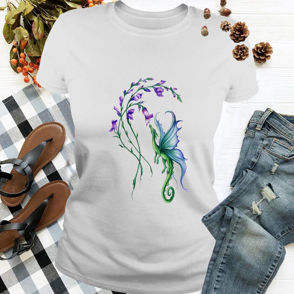 Flying dragon and flower hoodie, sweater, longsleeve, shirt v-neck, t-shirt