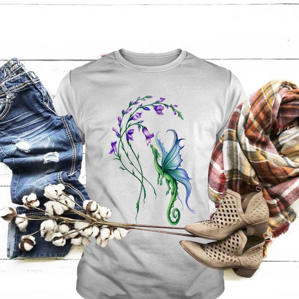 Flying dragon and flower hoodie, sweater, longsleeve, shirt v-neck, t-shirt