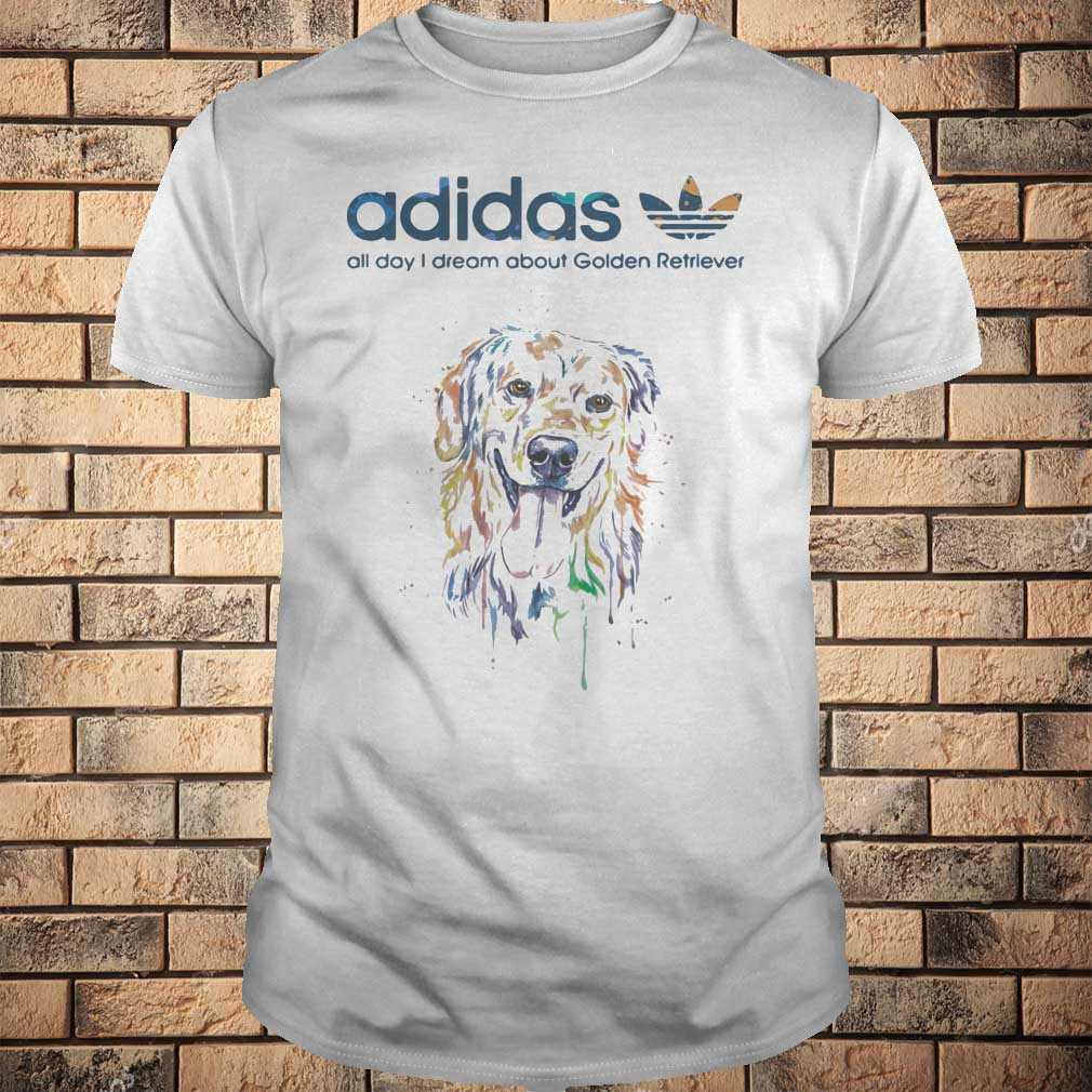 Golden Retriever dog Adidas all day I dream about Golden Retriever