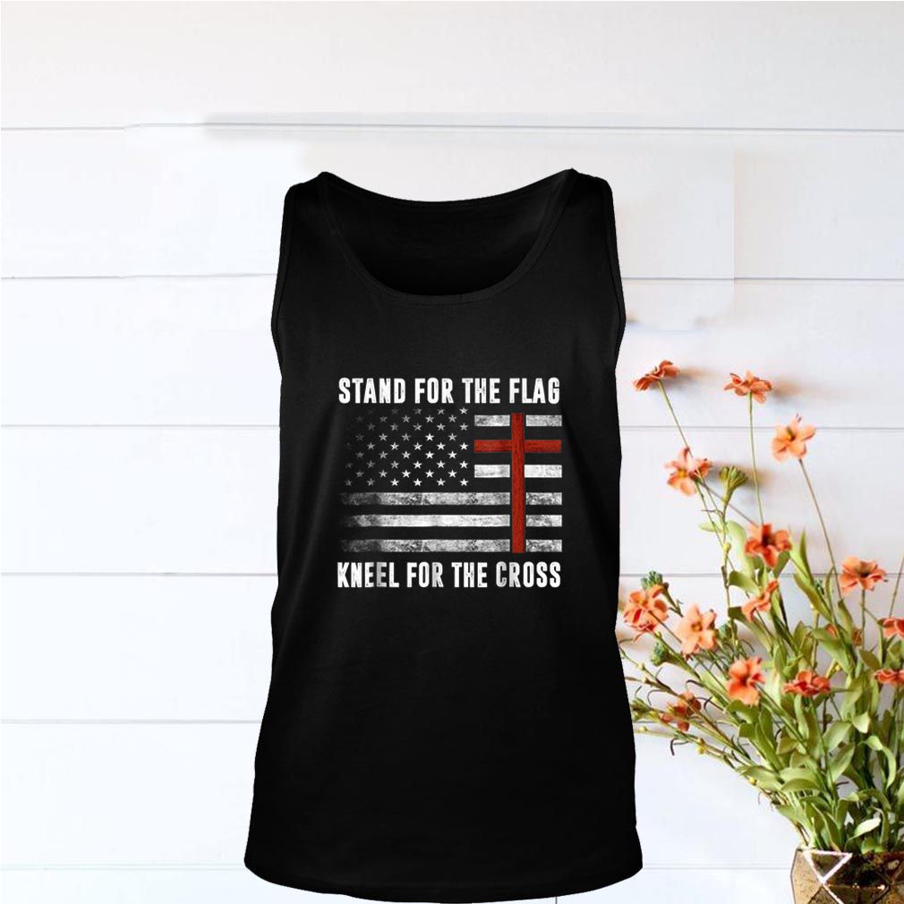 I Stand For The Flag And Kneel For The Cross American Flag hoodie, sweater, longsleeve, shirt v-neck, t-shirt