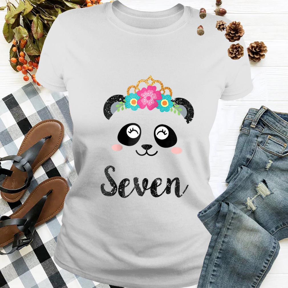 Panda Girl 7th Birthday Outfit, Kids Seventh Birthday hoodie, sweater, longsleeve, shirt v-neck, t-shirt