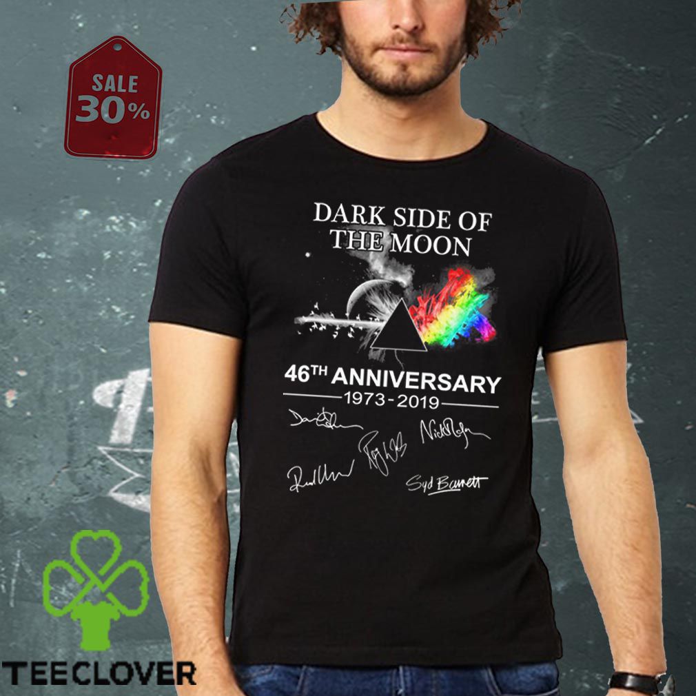 Pink Floyd Dark side of the moon 46th anniversary signatures hoodie, sweater, longsleeve, shirt v-neck, t-shirt