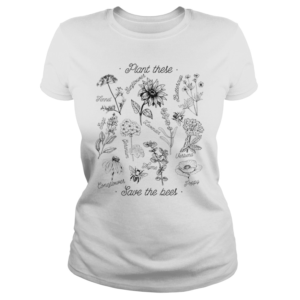 Plant These Save The Bees Floral Flower hoodie, sweater, longsleeve, shirt v-neck, t-shirt