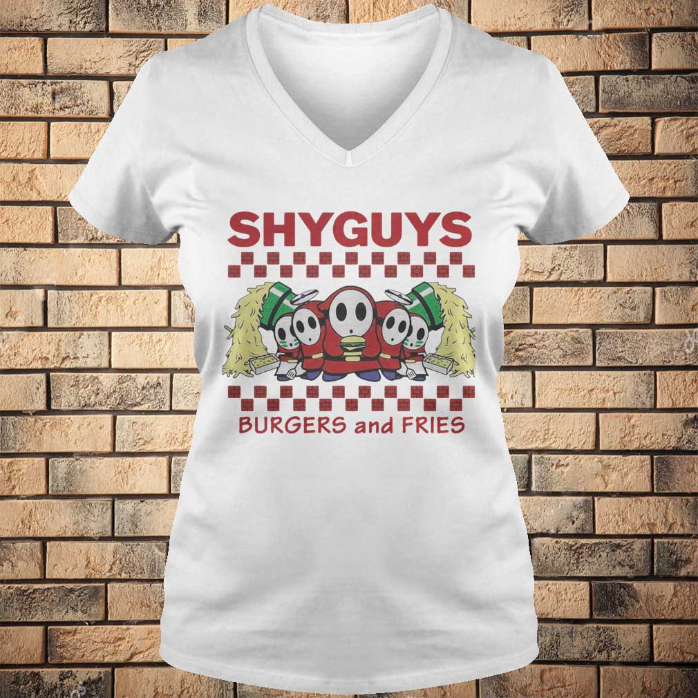 shy guys burgers and fries shirt