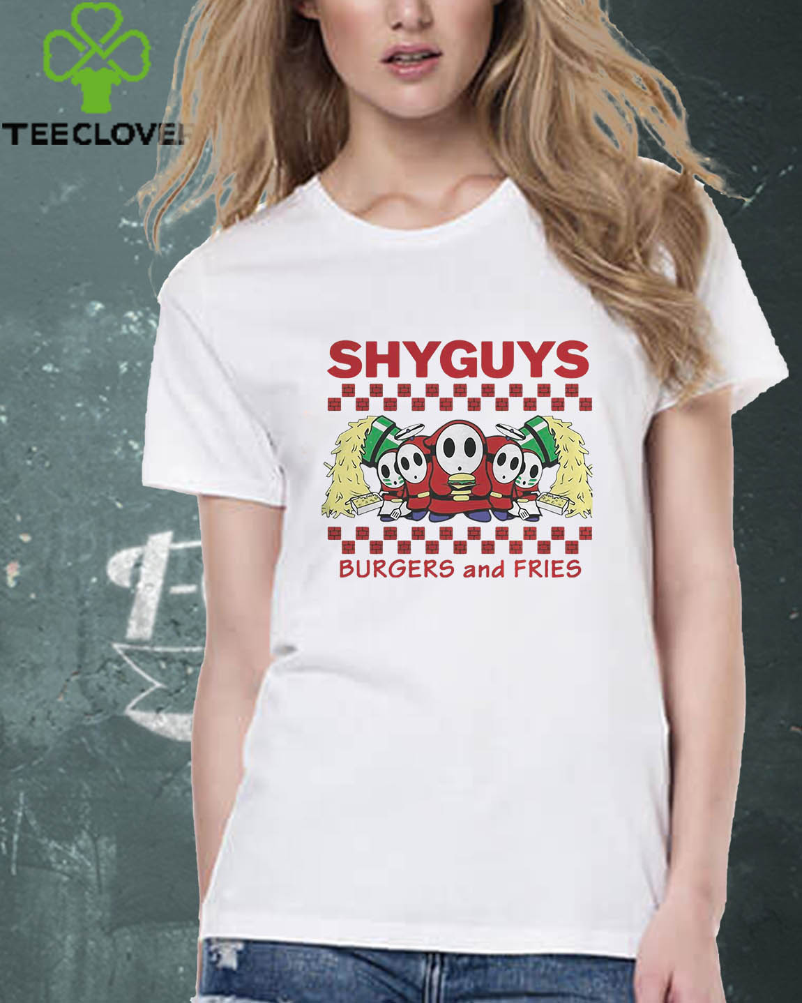 shy guys burgers and fries shirt