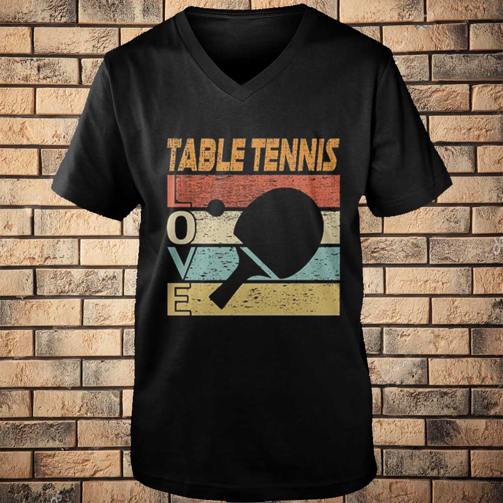 Table Tennis Love Retro Vintage