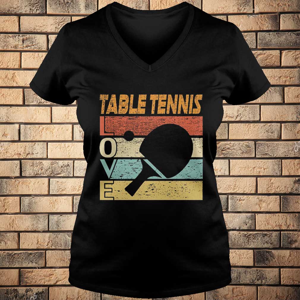 Table Tennis Love Retro Vintage